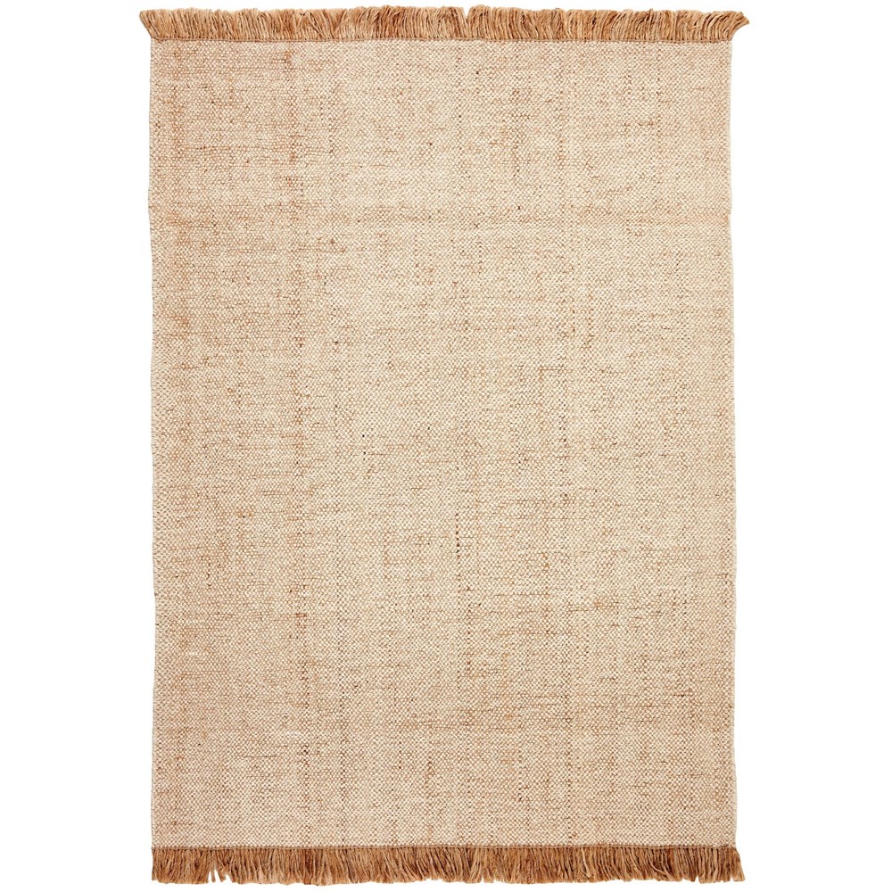 Nordic Nature 200024WD Modern Tassel Wool Rug in Beige